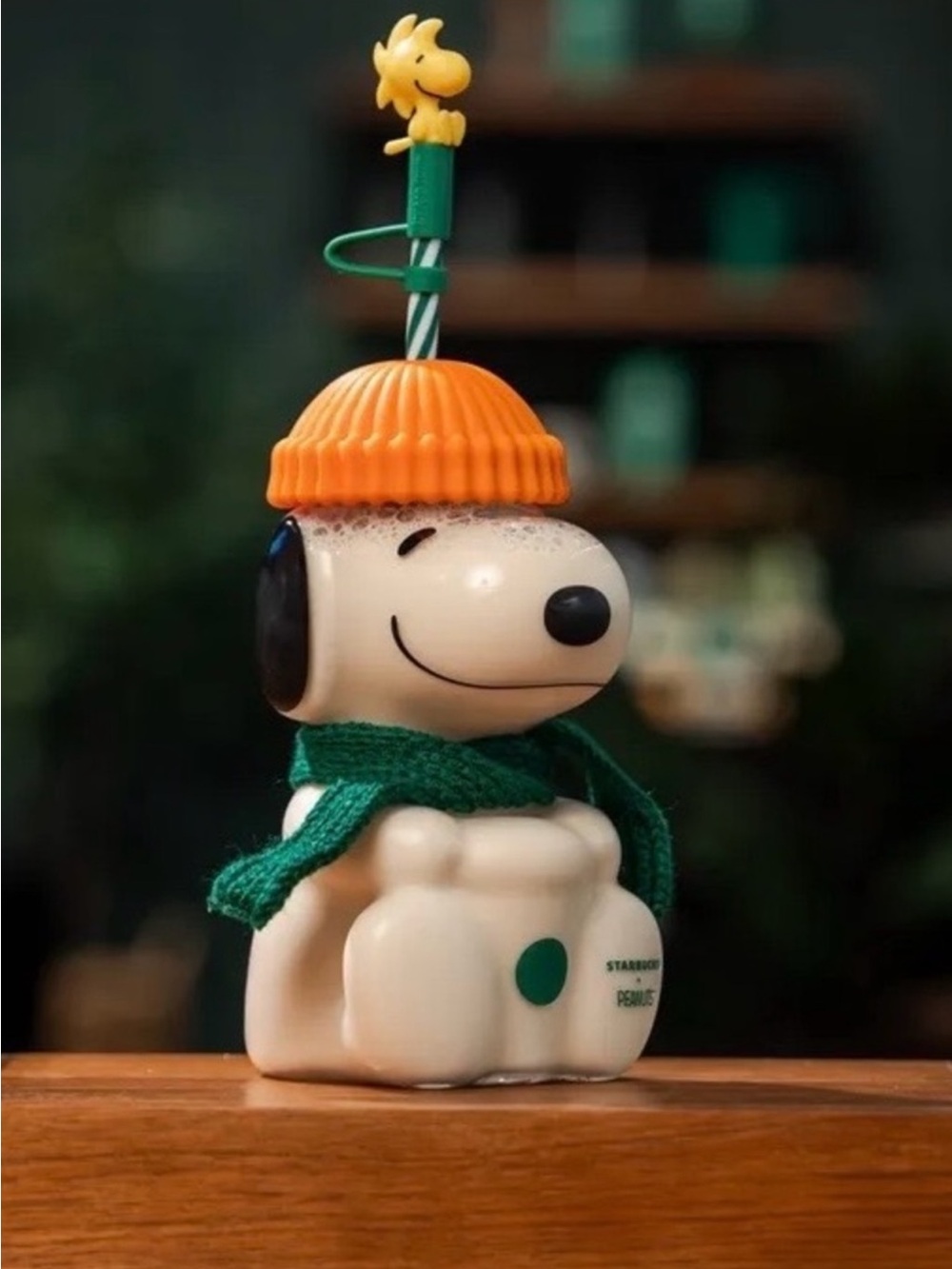 Snoopy Starbucks glass cup
